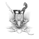 chalice with a scorpion tattoo design idea