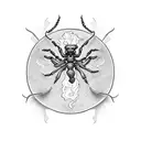 chalice with a scorpion tattoo design idea