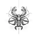 chalice with a scorpion tattoo design idea