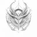 october 2, 1992 - may 8, 2023 in Roman numerals tattoo design idea