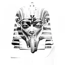 king tut tattoo design idea