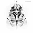 king tut tattoo design idea
