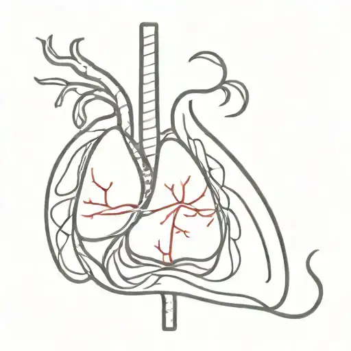 collapsed right lung tattoo design idea