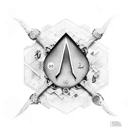 Create a hidden message in a medical symbol that spells out Maedeh's name tattoo design idea