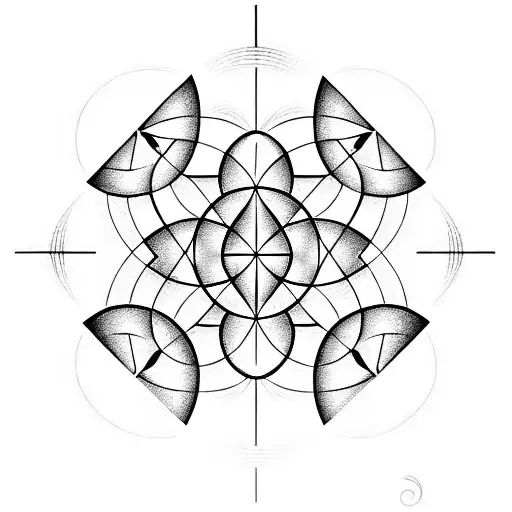 sacred geometry, labyrinth, 4 natural elements, letter S E, tree of life, bee hive tattoo design idea