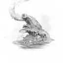 fountain pen tattoo design idea