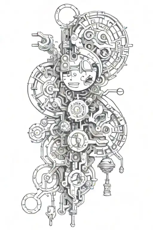 Number 224 J incorporated tattoo design idea