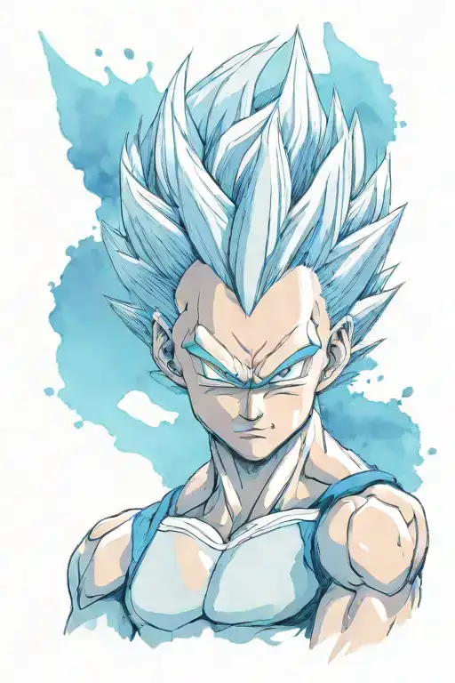 Vegeta ultra ego tattoo design idea
