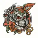 Team Rebels BBQ tattoo design idea
