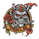 Team Rebels BBQ tattoo design idea