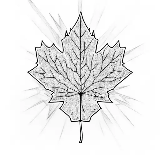 Union Jack, maple leaf, robin tattoo design idea