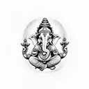 ganesha om tattoo design idea