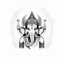 ganesha om tattoo design idea