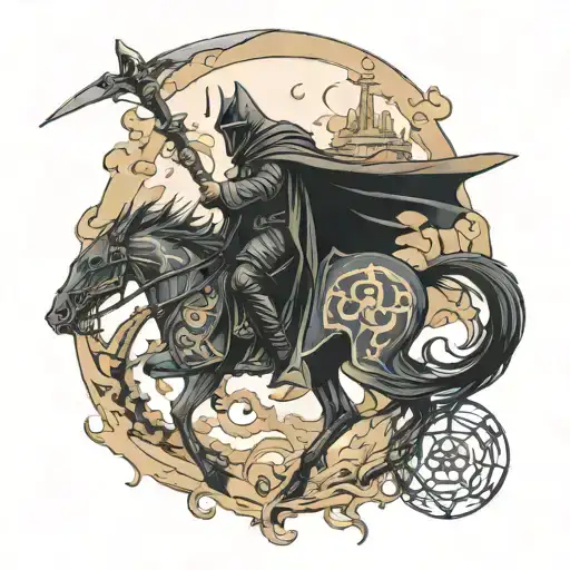 revelation with nazgul lord tattoo design idea