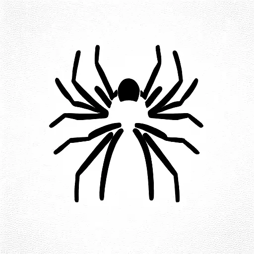 a spider like the emoji tattoo design idea