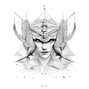 Bird of Hermes  tattoo design idea
