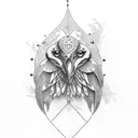 Bird of Hermes  tattoo design idea