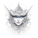 A MacBook transformed into a magical book with fantasy elements emerging from its screen tattoo design idea