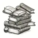 A tattoo design featuring a chocolate bar morphing into a stack of books, symbolizing your love for reading and chocolate tattoo design idea