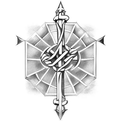 st andrews  cross tattoo design idea