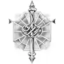 st andrews  cross tattoo design idea