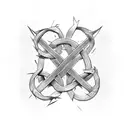 st andrews  cross tattoo design idea