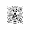 st andrews  cross tattoo design idea