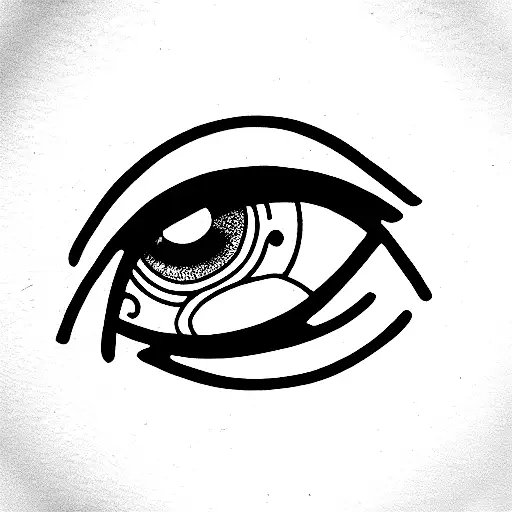Illuminati eye  tattoo design idea