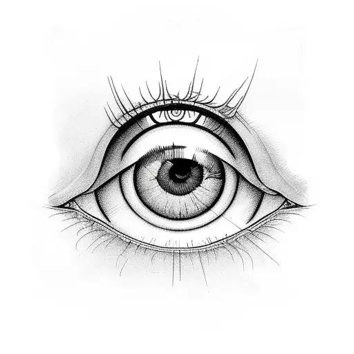 Eye Triangle tattoo design idea