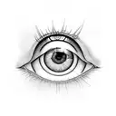 Eye Triangle tattoo design idea