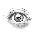 Eye Triangle tattoo design idea