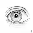 Eye Triangle tattoo design idea