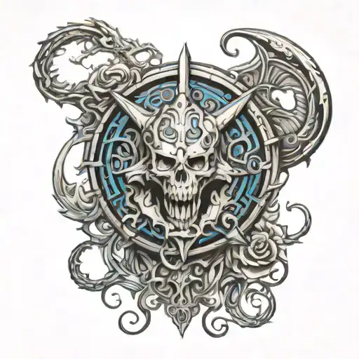 Dungeons and Dragons Memorial tattoo for Brother tattoo design idea