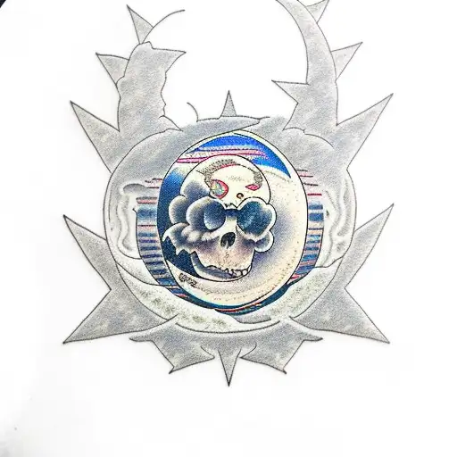 Moon Edwin Rivera Santos tattoo design idea