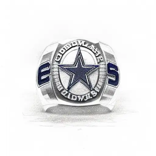 all 5 of the dallas cowboys super bowl rings tattoo design idea