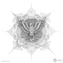 phoenix mandala tattoo design idea