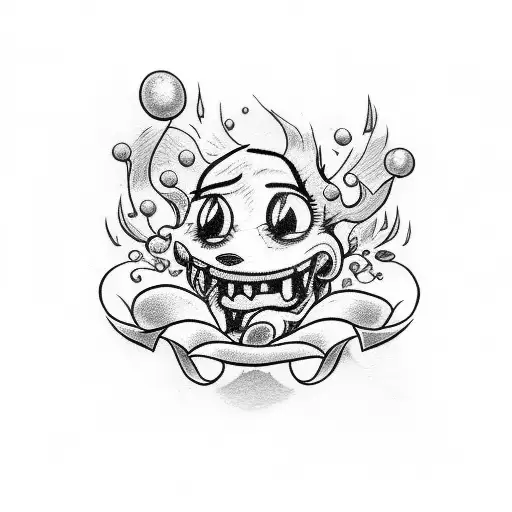 cuphead tattoo design idea