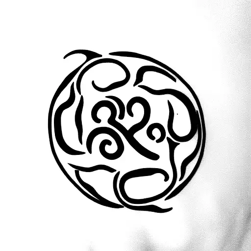 om tattoo on tricep arm tattoo design idea