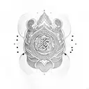 Om tattoo on tricep tattoo design idea