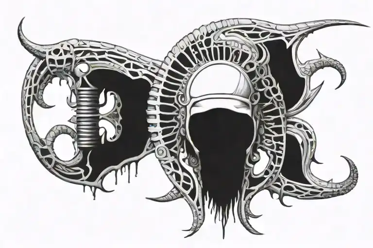 giger tool tattoo design idea