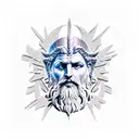 zeus and gaia tattoo design idea