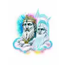 zeus and gaia tattoo design idea