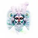 zeus and gaia tattoo design idea