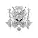 gallo de pelea tattoo design idea