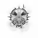 gallo de pelea tattoo design idea