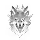 kitsune tattoo design idea