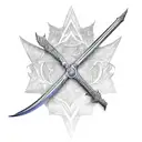 An intricate sketch of a magical sword from the Stormlight Archive tattoo design idea