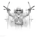 911 hero tattoo design idea