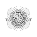 hexagon tattoo design idea