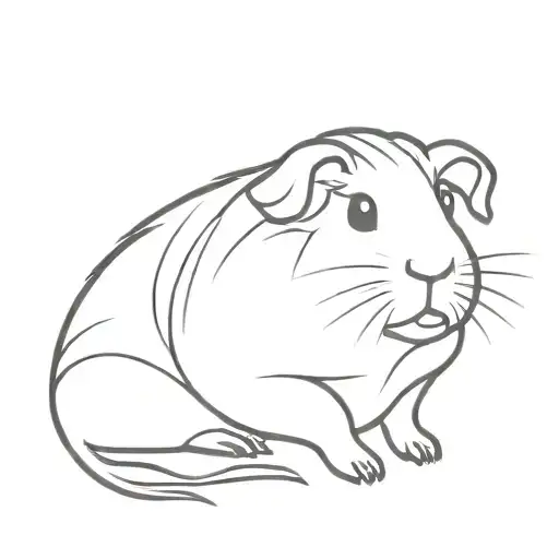 guinea pig tattoo design idea